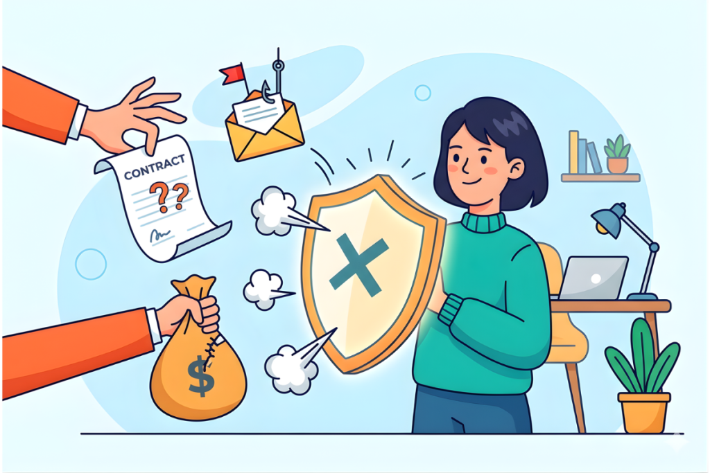 How to Avoid Scams as a New Freelancer (Complete Beginner Guide)